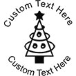 XMASTREE-4 Embossing Seal. Choose your mount and view your custom text in a live preview. Find all your custom embossing needs at rubberstampsandseals.com